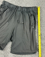LEG3ND Mens Black Athletic Shorts 8 Inseam Stretch Performance Gym Running Sz M