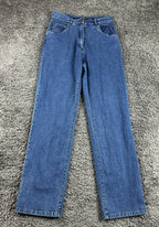 Vintage Blue Willi’s Womens Blue Stretch Straight Leg Jeans High Rise Size 38