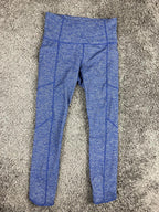 Athleta Chaturanga Space Dye Tight Heather Blue Leggings Yoga Pants Womens XS