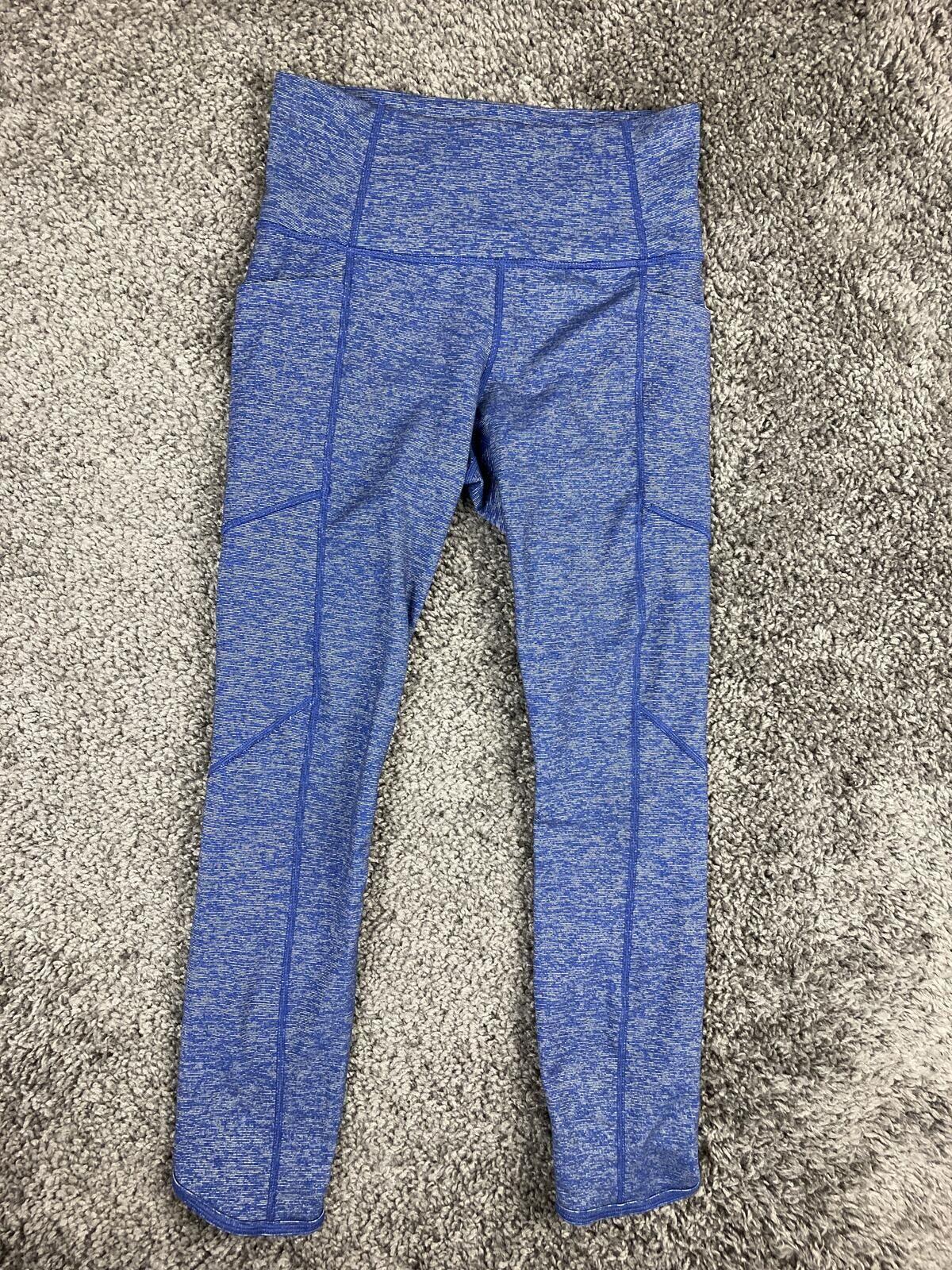 Athleta Chaturanga Space Dye Tight Heather Blue Leggings Yoga Pants Womens XS