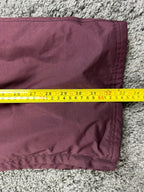 Nike 6.0 Mens L Burgundy Cargo Snowboard Ski Pants Vented Zip Hem Y2K