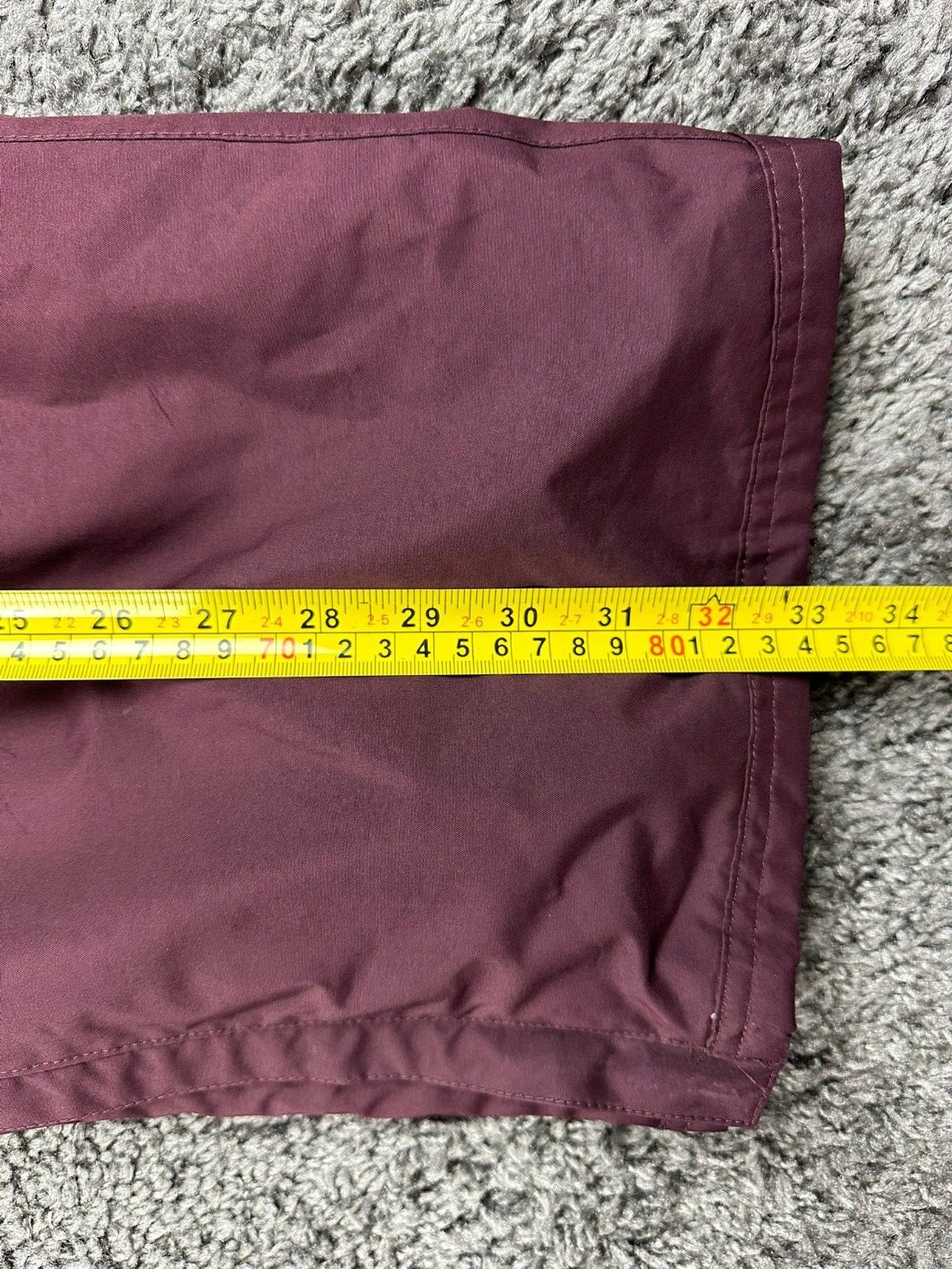 Nike 6.0 Mens L Burgundy Cargo Snowboard Ski Pants Vented Zip Hem Y2K