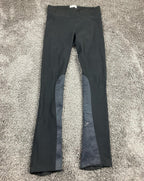 TuffRider Black Ribbed Bootcut Tights Equestrian Breeches Size 28