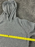 prAna North Loop Mens Hoodie Sweater Medium Gray Organic Cotton Slim Fit Knit