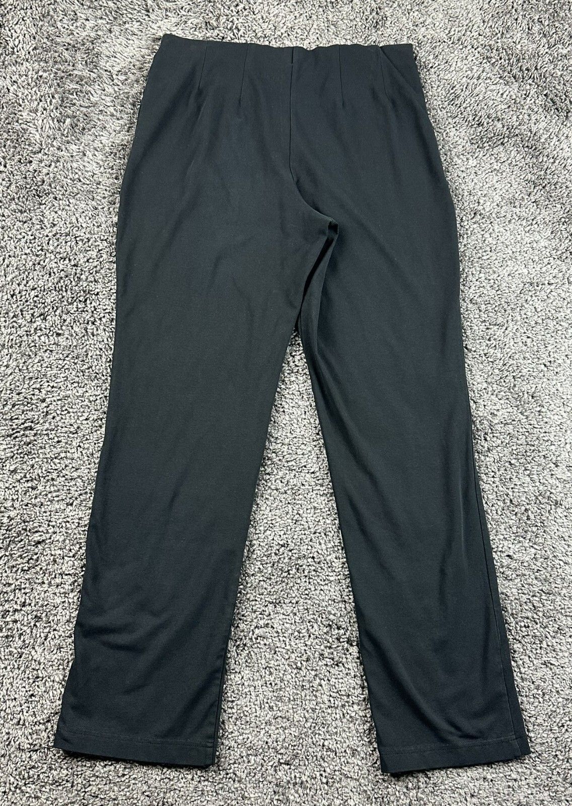 LL Bean Perfect Fit Pants Women's Medium Regular Black Cotton Lycra Straight Leg