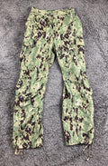 US Navy NWU Type III Camo Cargo Trousers Pants Short Digital AOR2 Ripstop Sz S
