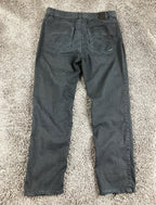 prAna Bridger Slim Fit Pants Men Black Organic Cotton Stretch Hiking Casual