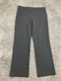 Eileen Fisher Charcoal Gray Melanged Viscose Stretch Ponte Slim Pants Size S