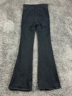 FRAME The Jetset Flare Womens Black High Rise Pull On Stretch Jeans  Size 1