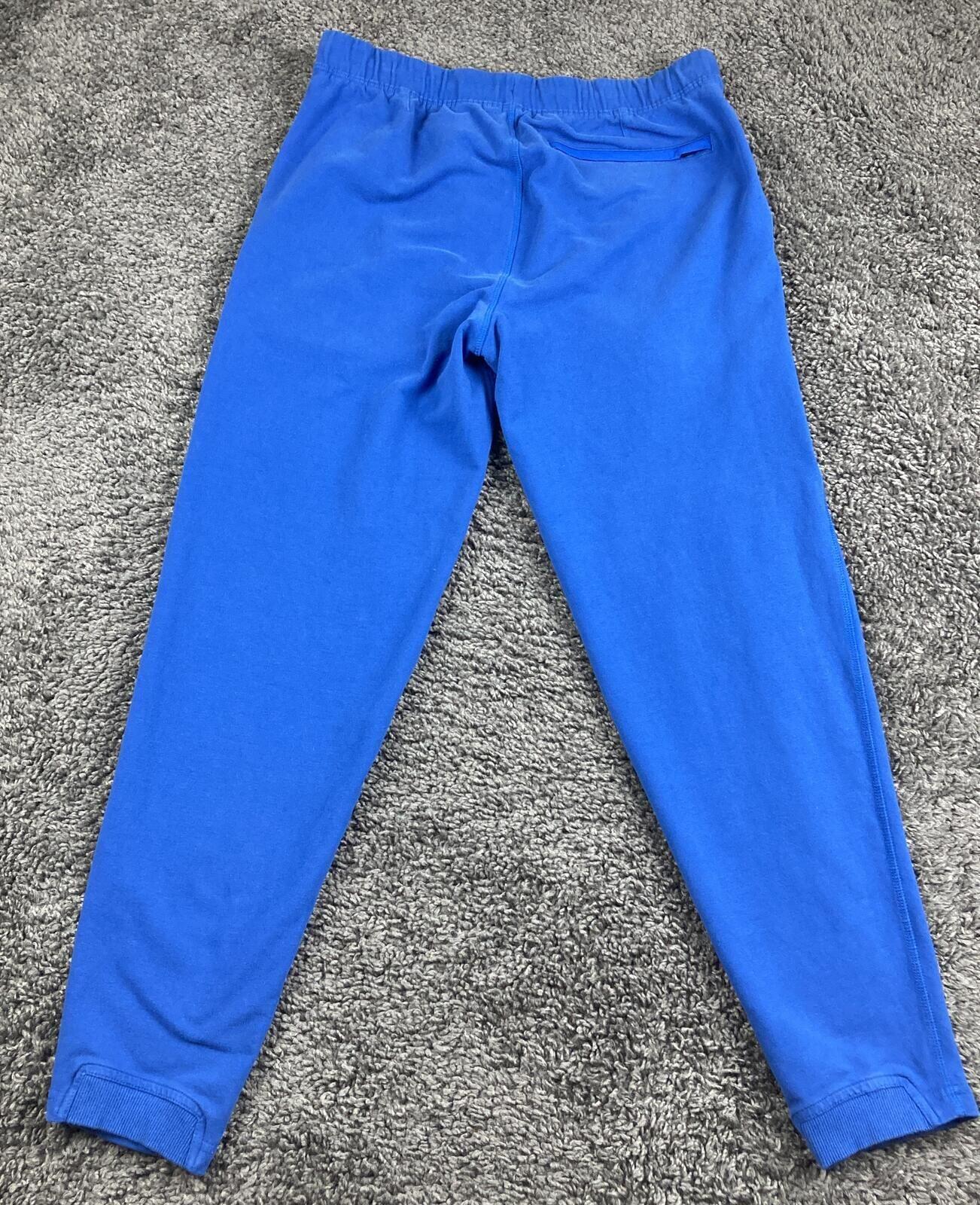 Mack Weldon Ace Sweatpants Mens Blue Jogger French Terry Zipper Pockets Sz M