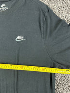 Nike Sportswear Club Mens T Shirt Black Embroidered Futura Logo Tee Sz 2XL
