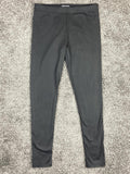 David Lerner New York Basic Black Leggings Women's Stretch USA Made Sz Medium
