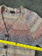 Rails Josie Space Dye Cardigan Sweater Womens S Amethyst V Neck Chunky Knit Soft