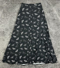 Cosmic Aura Hot Topic Dark Moth Butterfly Maxi Skirt Gothic Pockets Sz Small