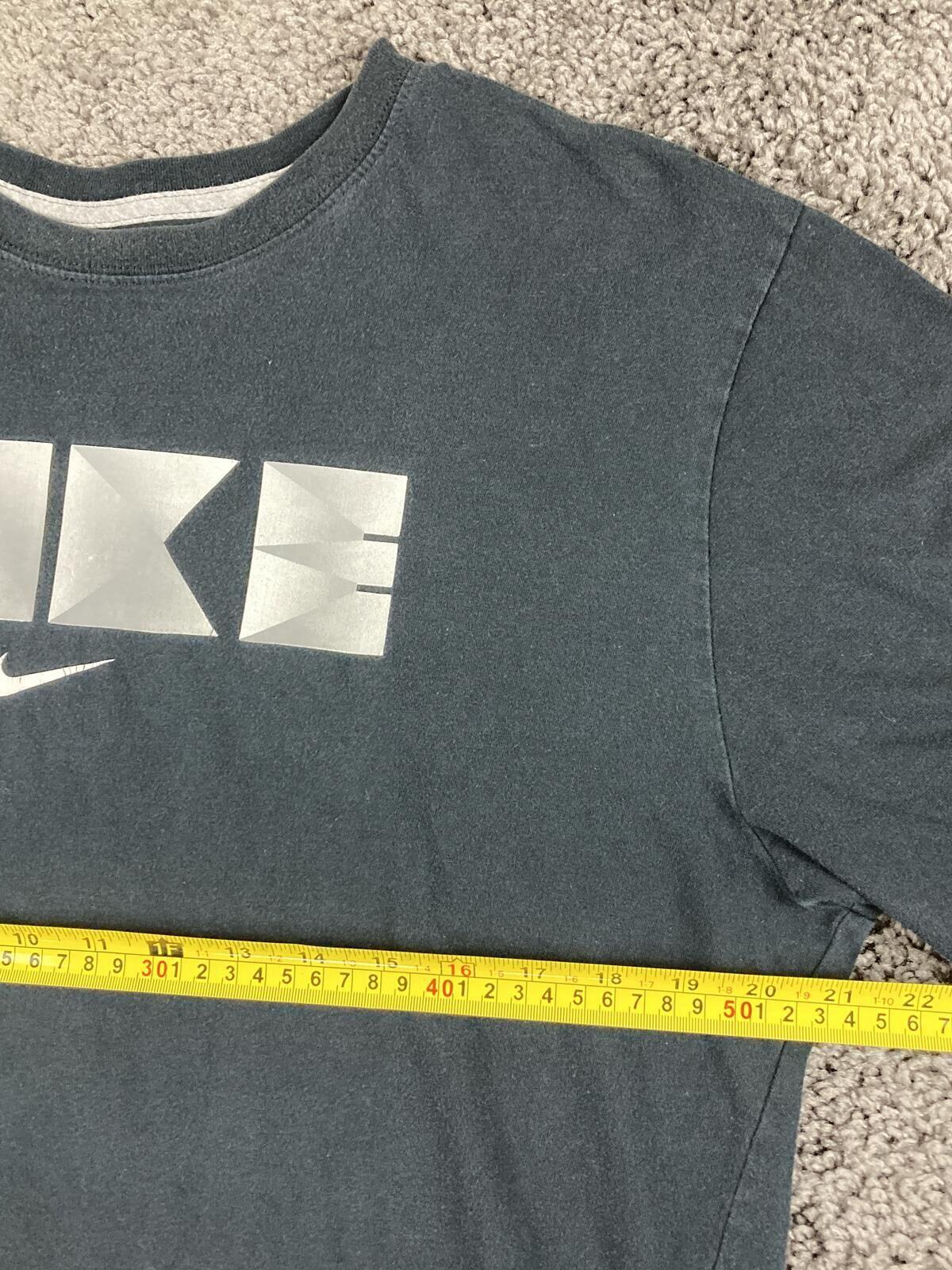 Nike Men T-Shirt Black The Athletic Dept Geometric Block Logo Graphic Tee Sz XL