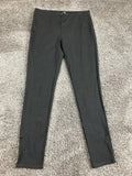 Eileen Fisher System Slim Pants Black Stretch Ponte Size S Small Italian Fabric
