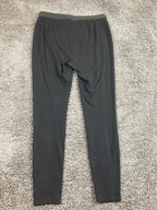 Eileen Fisher Italian Knit Leggings Black Small Stretch Pull On Pants Slim S/P