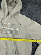 The North Face Half Dome Hoodie Men Tan Beige Camo Logo Pullover Sz Large