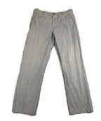Calvin Klein Mens Gray Textured Chino Pants 100% Cotton Straight Leg 31x32