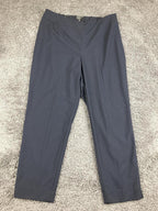 Talbots Woman Hollywood Fit Pants Navy Blue Straight Leg Pull On Stretch Sz 16W