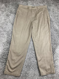 Vintage Bugle Boy Khakis Pants Mens Comfort Fit Tan 100% Pleated Chino Sz 40x32
