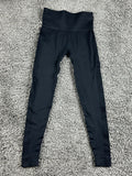 SET Active SculptFlex Leggings Black High Rise Ribbed Seamless Yoga Pants XS/S