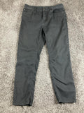 prAna Bridger Slim Fit Pants Men Black Organic Cotton Stretch Hiking Casual