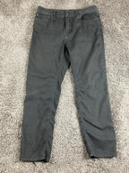 prAna Bridger Slim Fit Pants Men Black Organic Cotton Stretch Hiking Casual