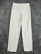 Athleta Brooklyn Mid Rise Ankle Pant Beige Lightweight Stretch Travel Sz 0