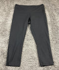 Lululemon Wunder Under High-Rise Crop Leggings Black Velvet Bow Detail Size 6