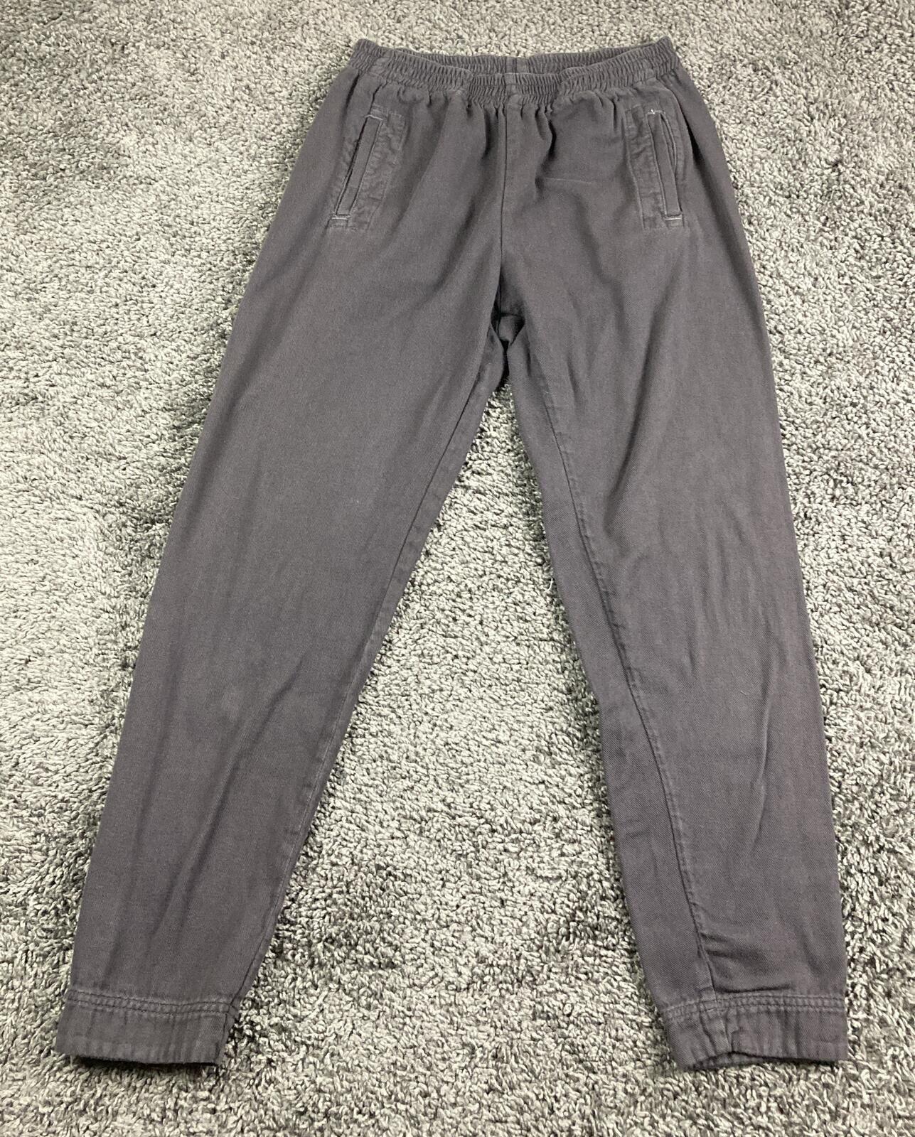 Mollusk Surf Shop Women’s Charcoal Gray Cotton French Terry Joggers Sz Small