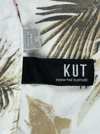 KUT from the Kloth Raelynn Lyocell Tropical Floral Palm Shirt Dress XL 35"