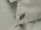 US Navy Khaki Uniform Shirt S Athletic Polyester/Wool Silver Collar Rank Pins