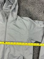 Uniqlo Men S Pocketable UV Protection Parka Jacket Gray Windbreaker Full Zip