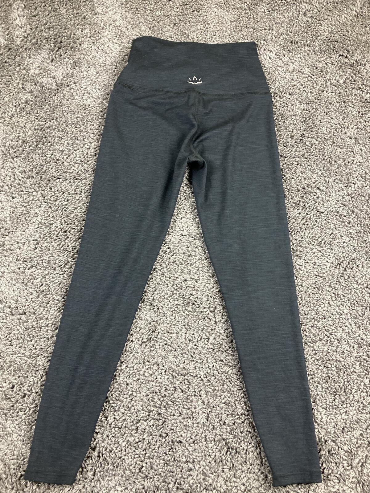 Beyond Yoga High Waisted Leggings Women's Black Charcoal Made in USA  Size S