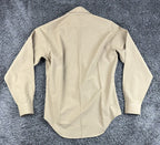 USMC Marine Corps Khaki Long Sleeve Service Shirt DLA Military Wool Blend 15/35