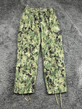 US Navy NWU Type III Camo Cargo Pants Men AOR2 Digital Green Sz Small Short