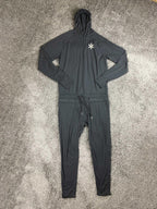 Airblaster Classic Ninja Suit Mens Black One Piece Base Layer Hooded Ski Snow L