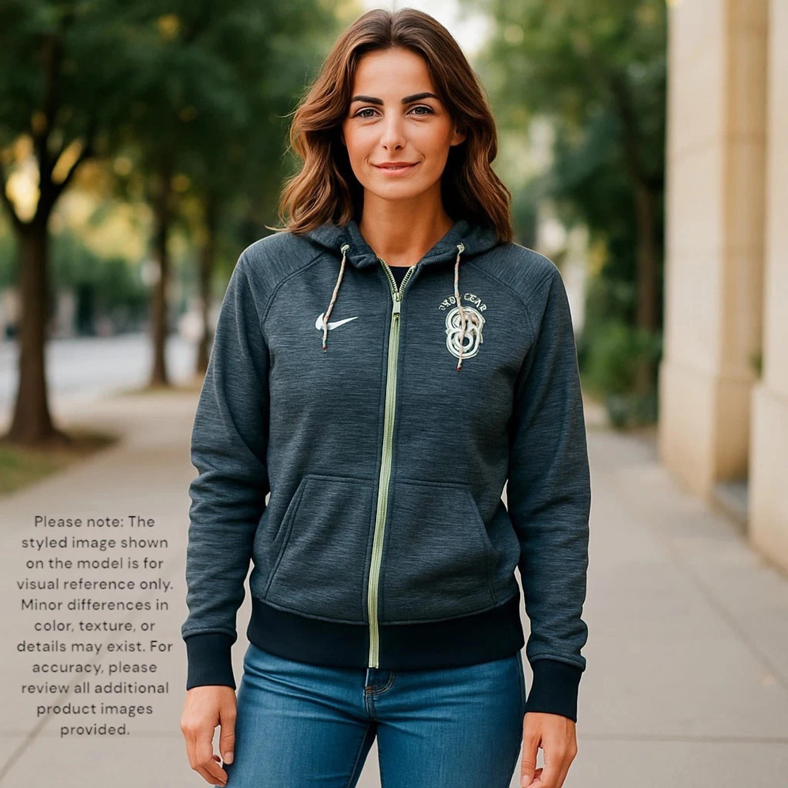 Nike Hoodie CBF Sportswear Women's Brazilian Football Confed. Gray Sz L