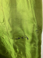 Women's Avocado Green 3pc Embroidered Lined Indian Kurta Pant Dupatta Set Sz L