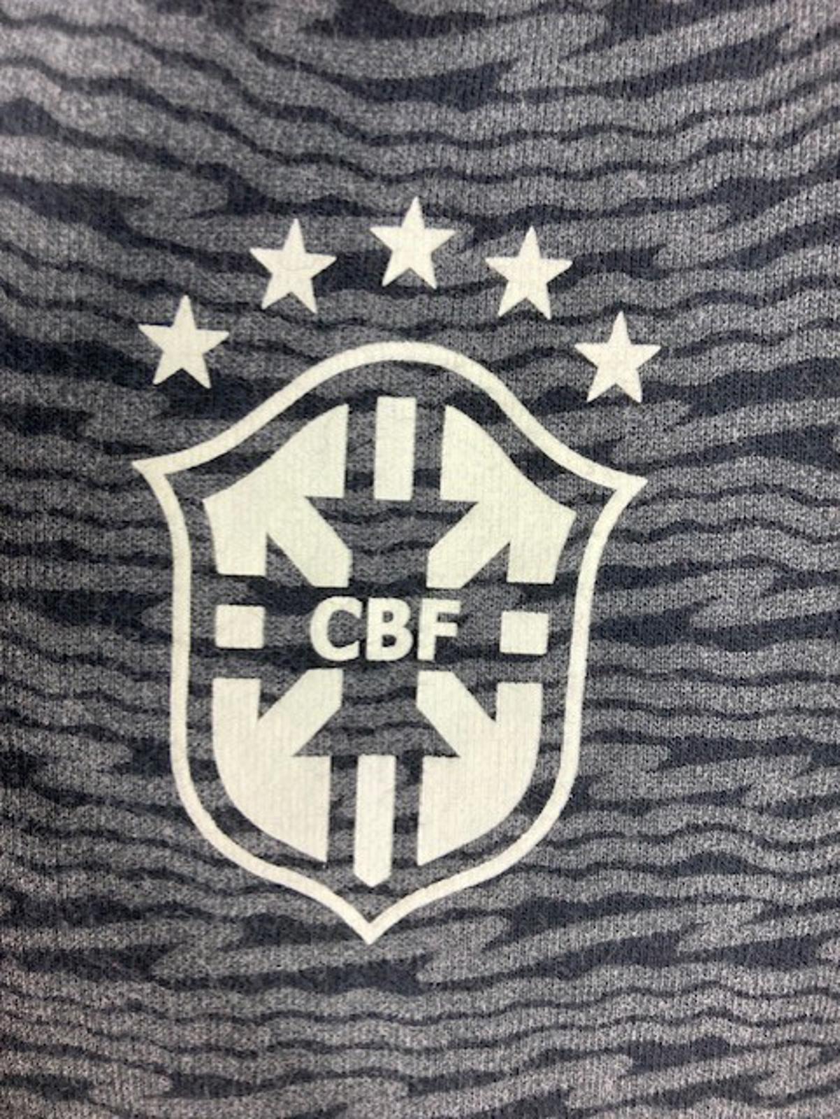 Nike Hoodie CBF Sportswear Women's Brazilian Football Confed. Gray Sz L