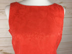 Maggie London Dress Women's orange sleeveless lined shift Size 8 Petite Linen