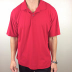 Champion Polo Shirt Golf Men's Red  Sz XL