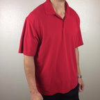 Champion Polo Shirt Golf Men's Red  Sz XL