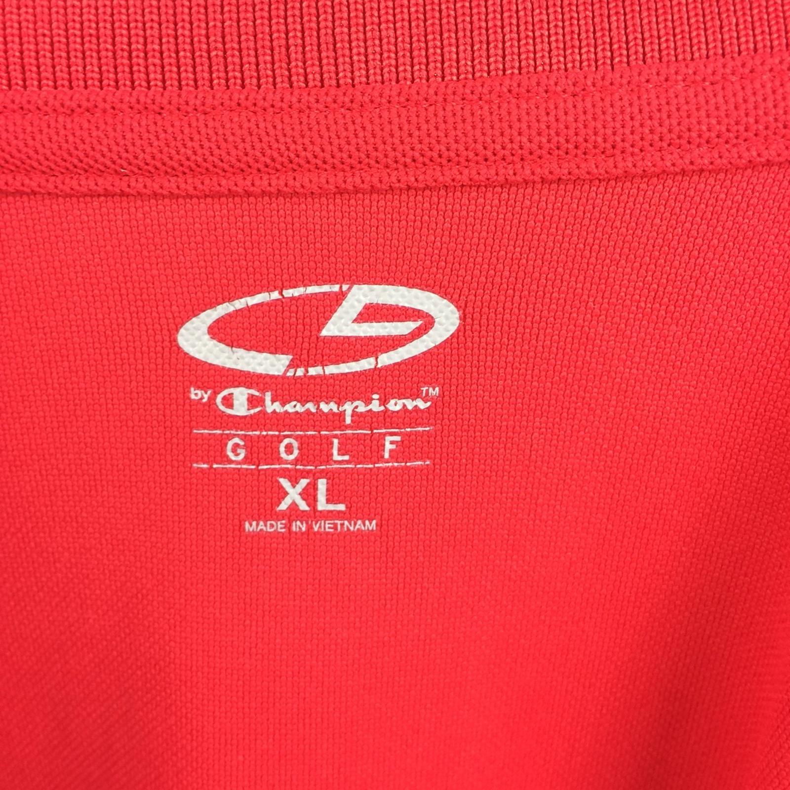 Champion Polo Shirt Golf Men's Red  Sz XL